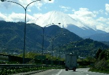 超快晴。富士山でかすぎー！